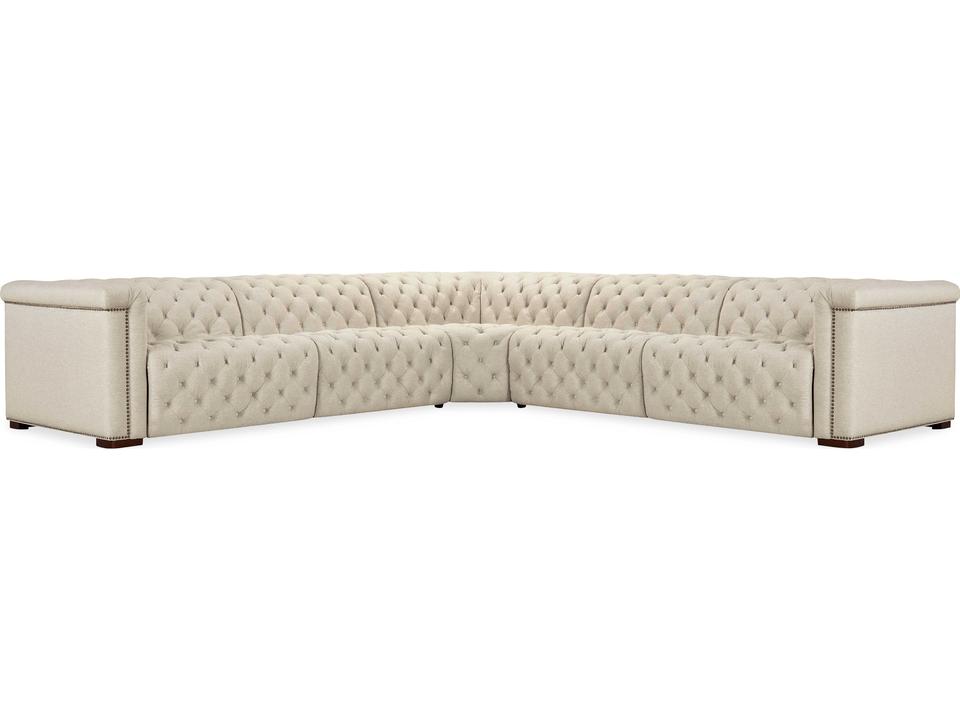 Ss Beige Faux Leather Sectional Sofa