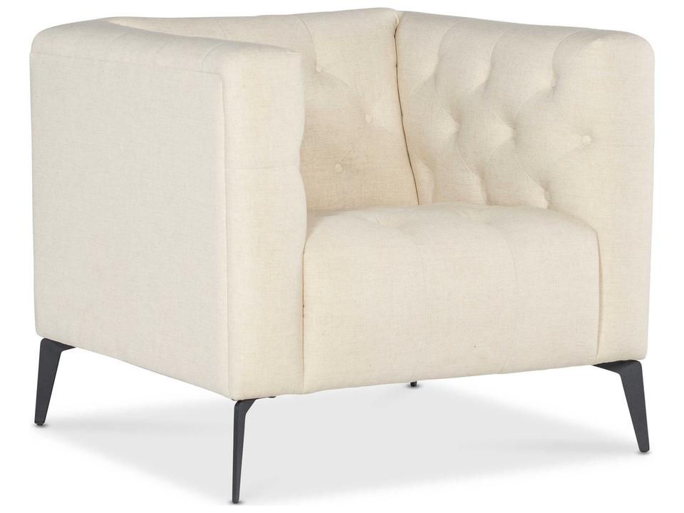 Ss Beige Leather Accent Chair