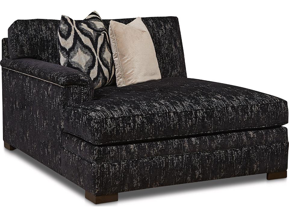 7100 Upholstered Left Arm Media Chaise Lounge