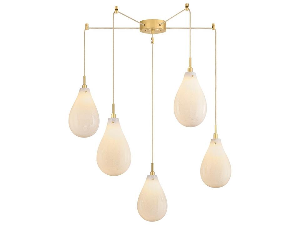 Ironwood 5-Light Aged Brass Chandelier
