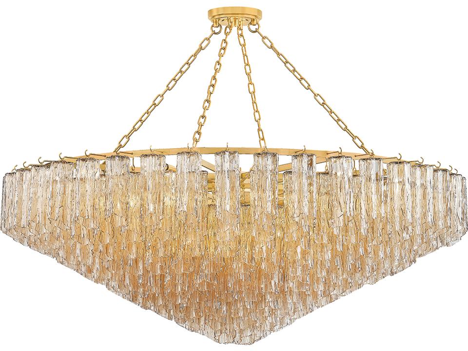 Watertown 33-Light Aged Brass Chandelier