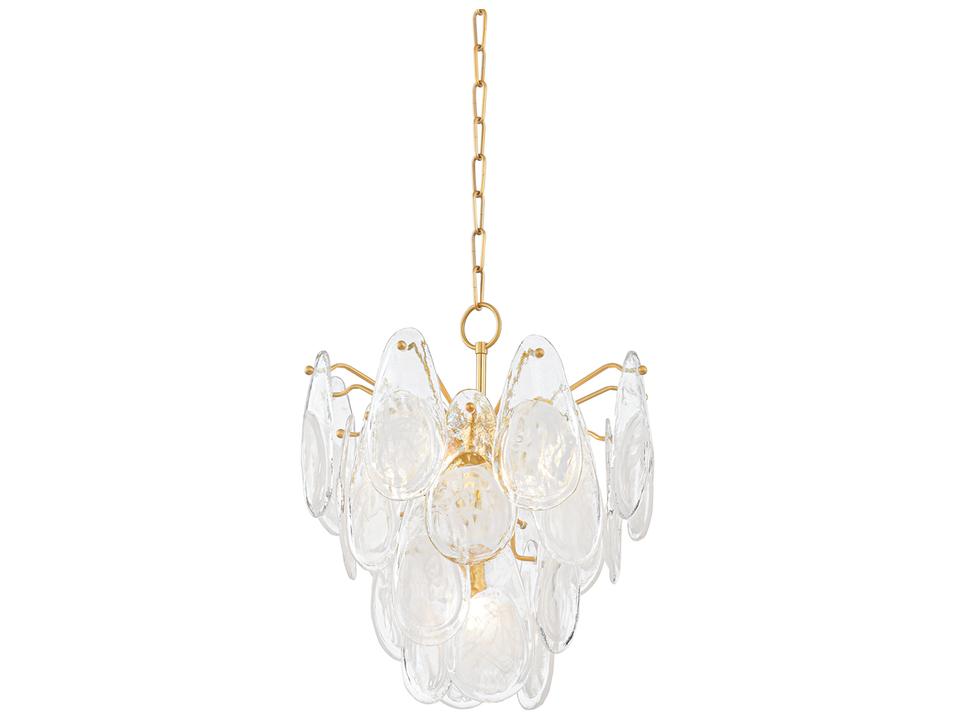 Darcia 5-Light Aged Brass Chandelier