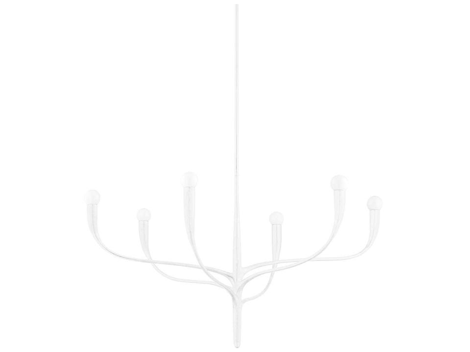 Labra Chandelier in White Plaster Contemporary