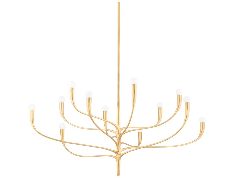Labra 12 Light Chandelier Vintage Gold Leaf