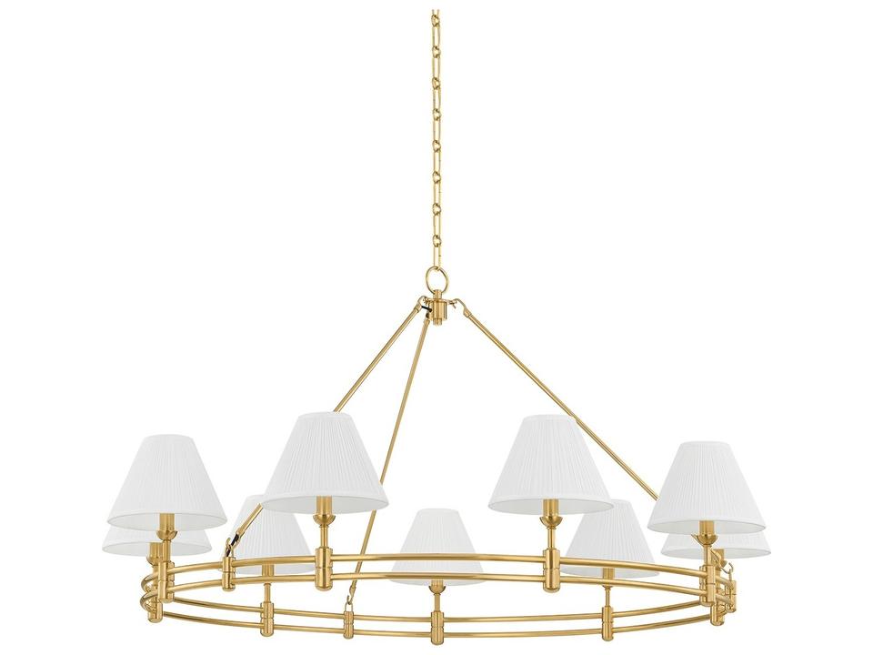 Howard 9-Light Aged Brass Chandelier