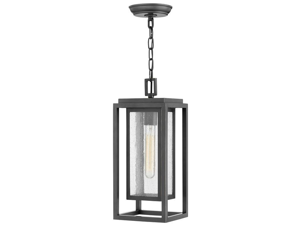 Republic 1-Light Outdoor Hanging Lantern in Oil Rubbed Bronze
