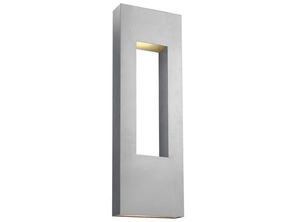 Atlantis 3-Light Outdoor Wall Sconce in Titanium Finish