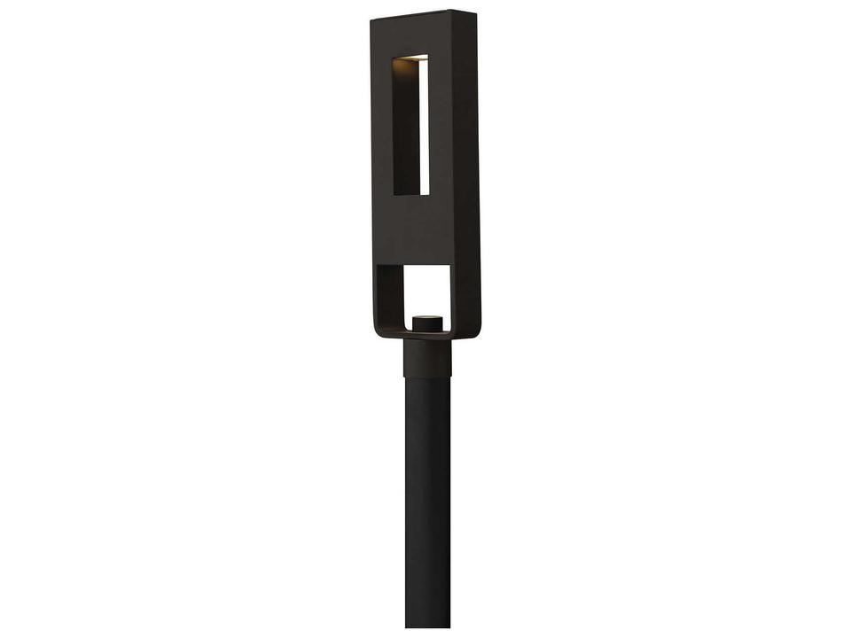 Atlantis 2-Light LED Outdoor Post Light in Satin Black