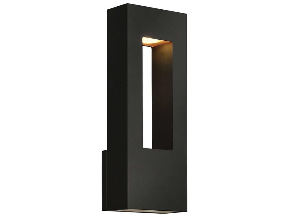 Atlantis 2-Light LED Outdoor Wall Sconce in Satin Black
