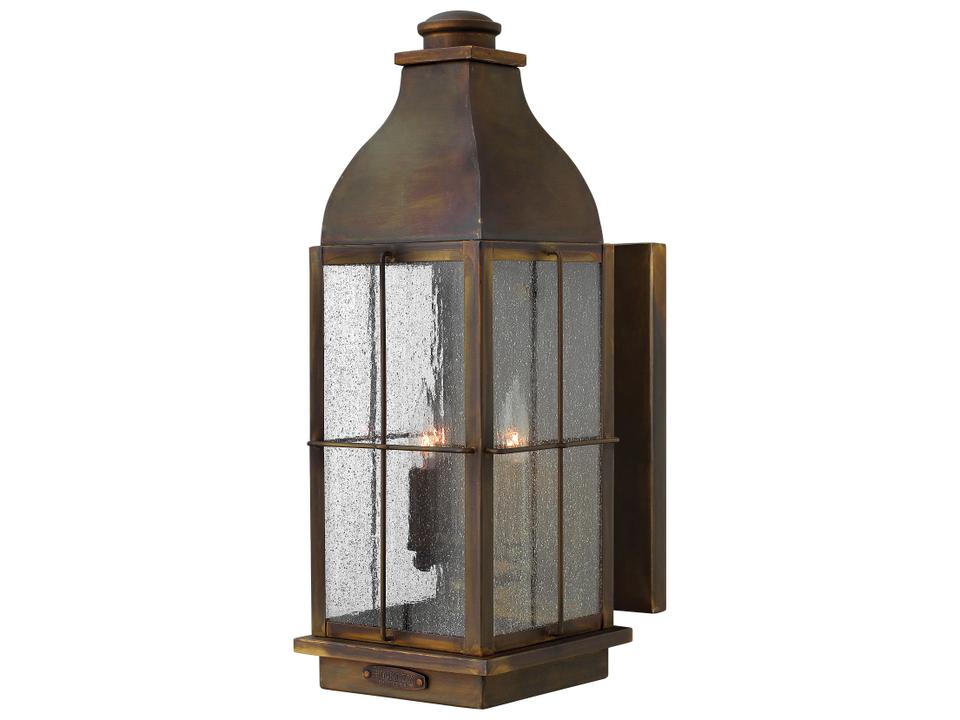 Bingham 3-Light LED Outdoor Wall Mount Lantern in Sienna