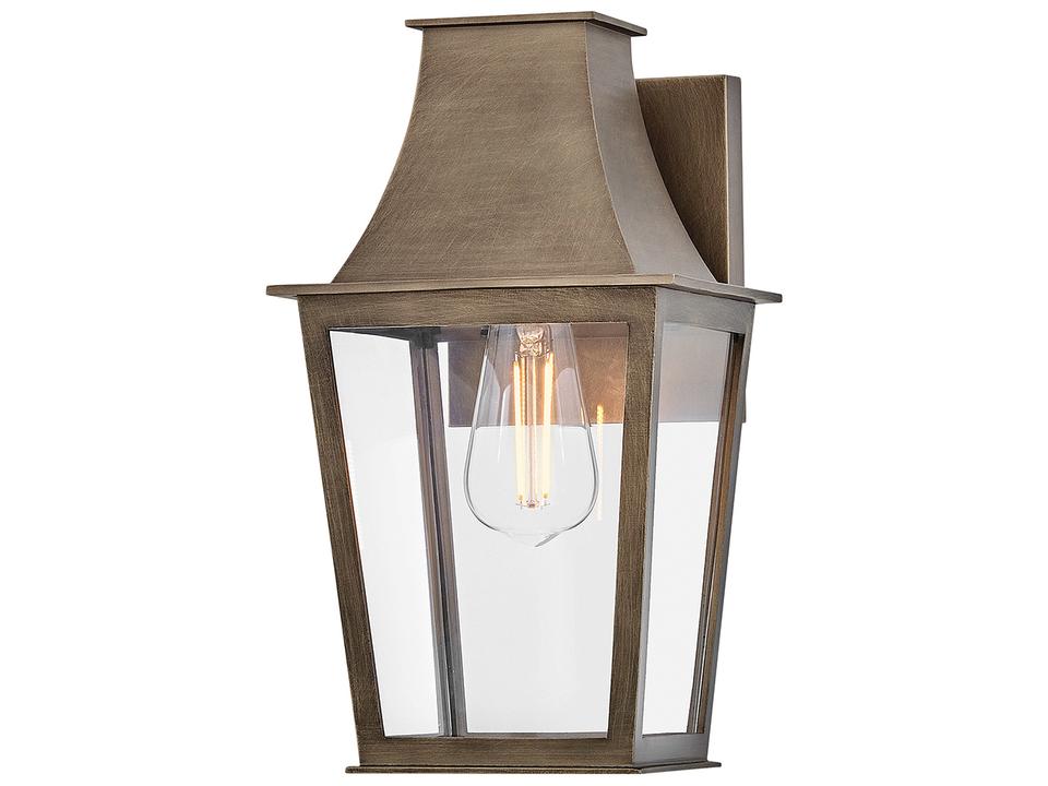 Georgetown 1-Light Outdoor Wall Sconce in Burnished Bronze
