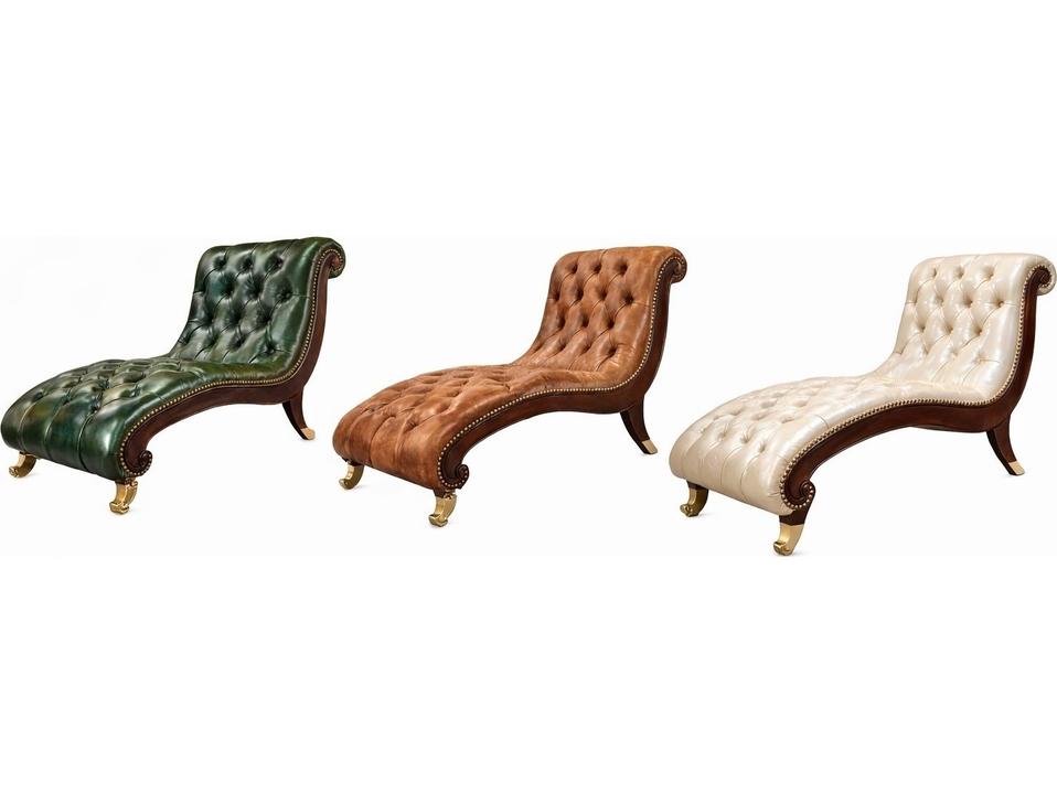 82181 Black Leather Chaise Lounge