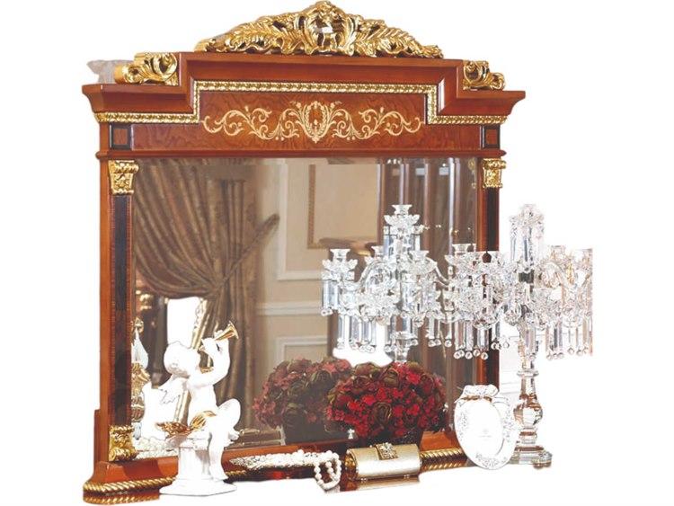 E-10 Rectangular Dresser Mirror with Solid Wood Frame