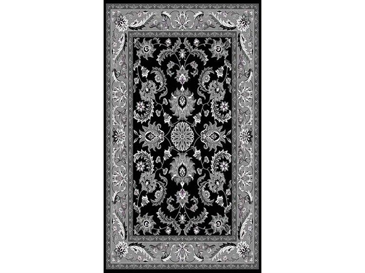 RG-220-S Oriental Machine Woven Area Rug in Ash
