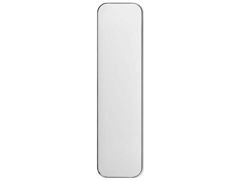 Aalina Brushed Nickel Floor Mirror Vertical