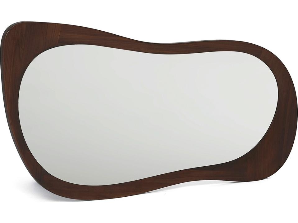 Audrey Classic Walnut Wall Mirror Oval