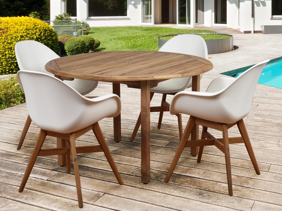 Amazonia Charlotte Deluxe 5 Piece Round Outdoor Dining Set