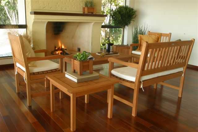 Amazonia Eucalyptus Five Piece Milano Outdoor Patio Lounge Set