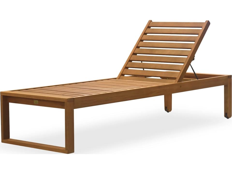 Amazonia Teak Wood Chaise Lounge