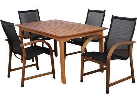 Amazonia Eucalyptus Five Piece Dining Set