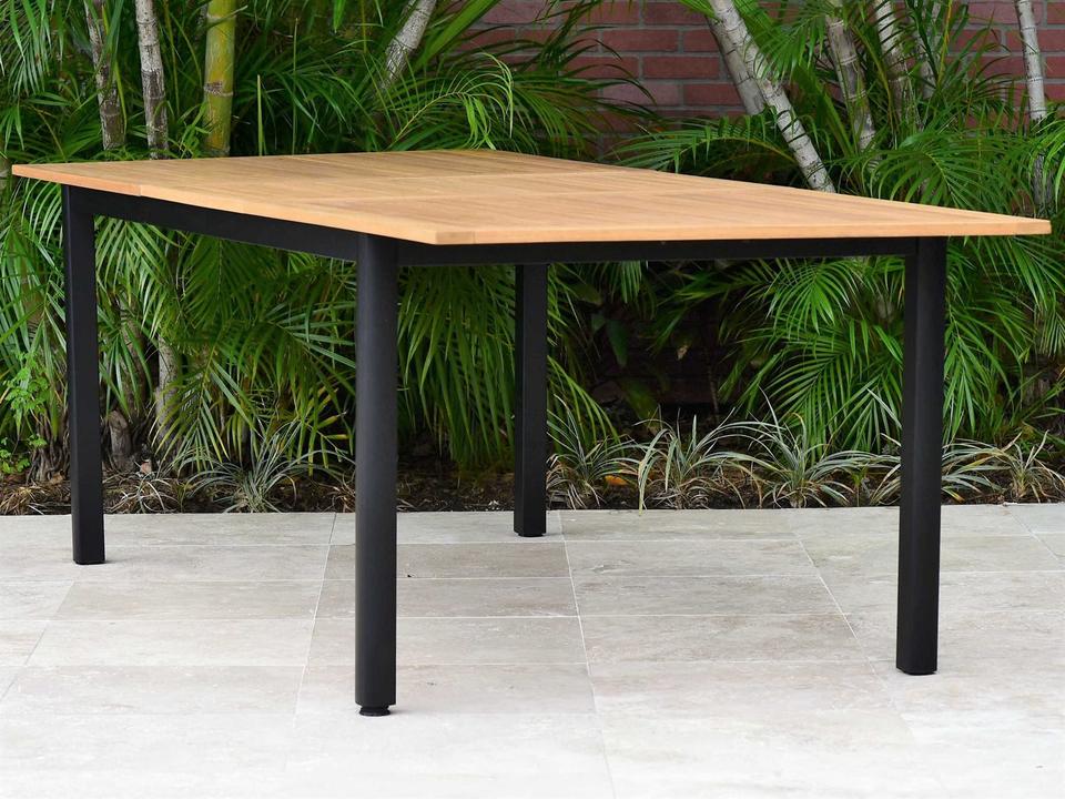 Amazonia Ivy Aluminum Extendable Rectangular Patio Dining Table