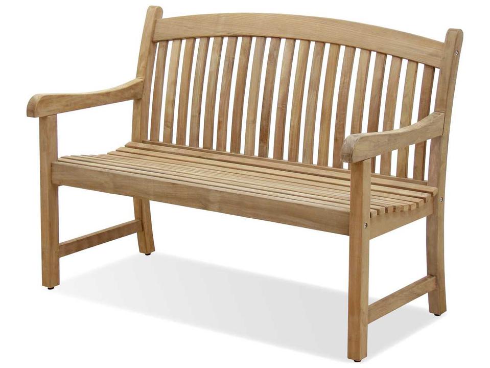Amazonia 2-Seat Teak Wood Outdoor Bench
