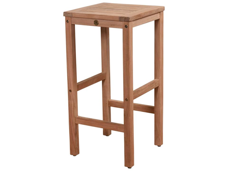 Amazonia Teak Texas Backless Barstool