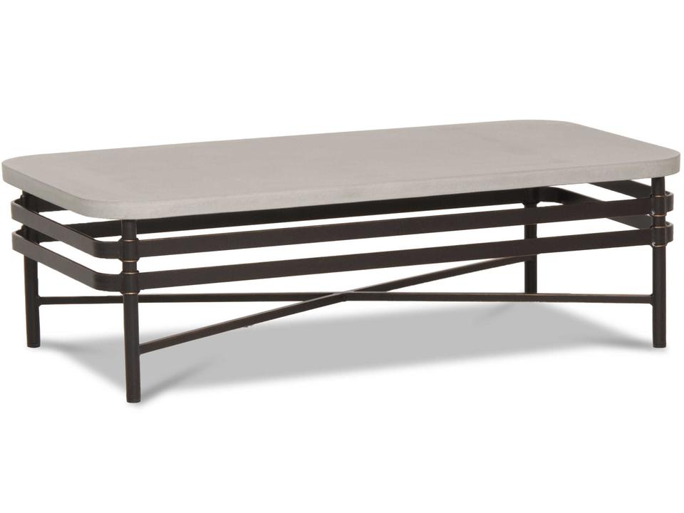 Lancaster Rectangular Outdoor Coffee Table Golden Penny Aluminum