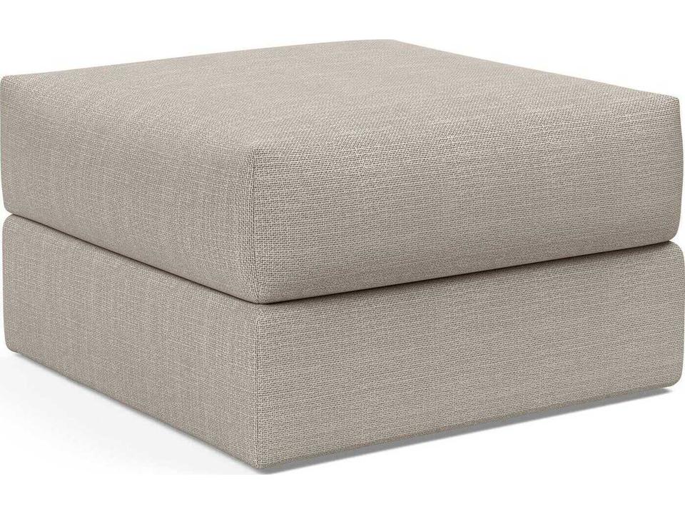 Cornila Beige Upholstered Ottoman