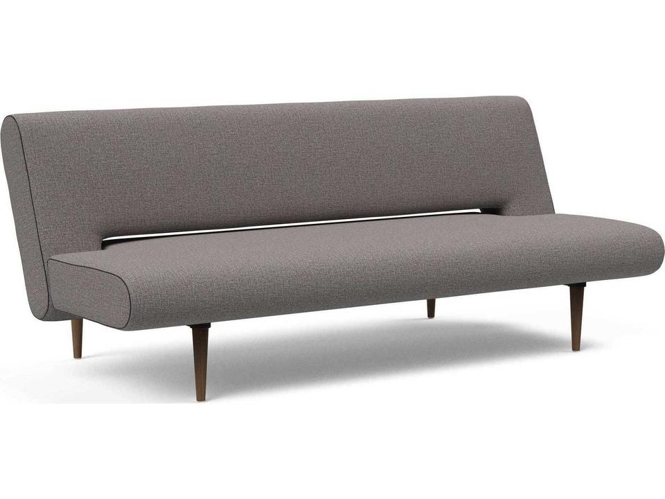 Living Unfurl 3-Seat Mixed Dance Grey Fabric Sleeper Sofa