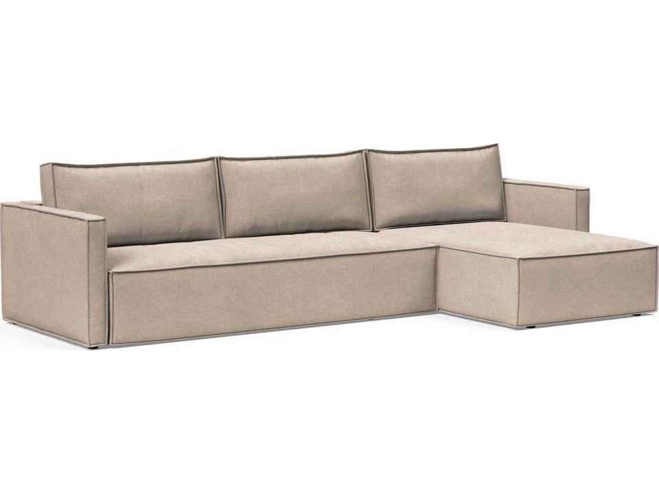 Newilla Adario Taupe Brown Upholstered Sofa Bed