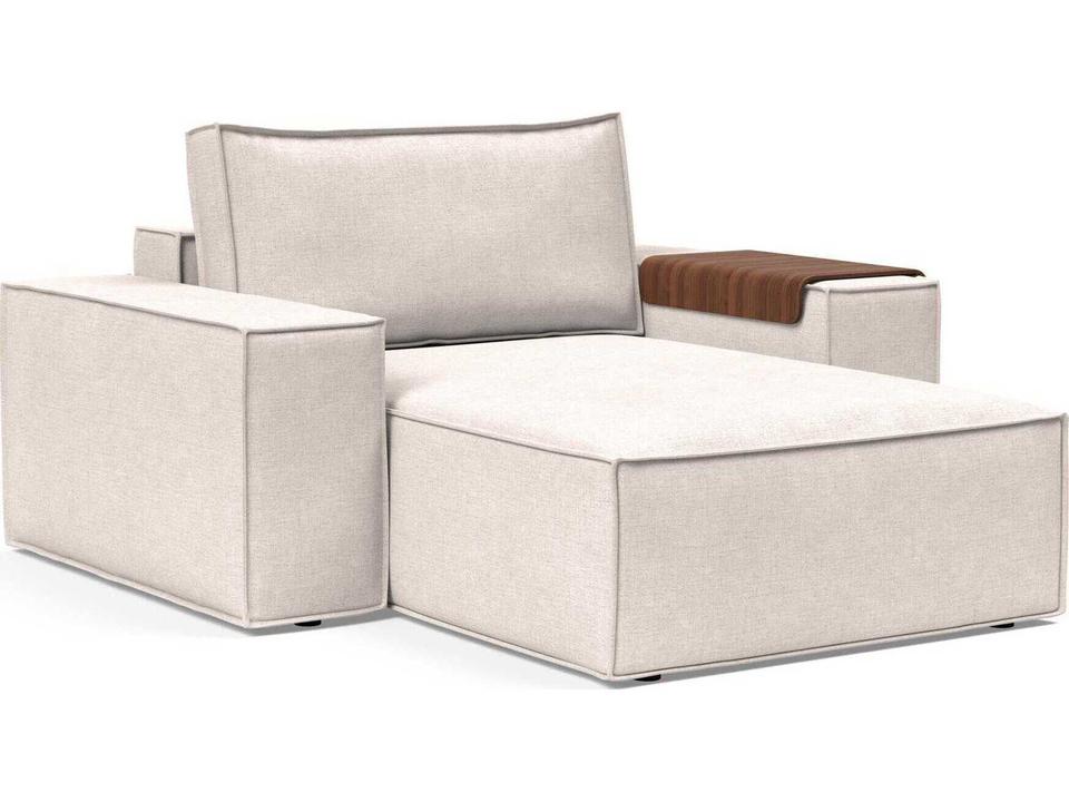 Newilla Adario Basmati Beige Upholstered Chaise