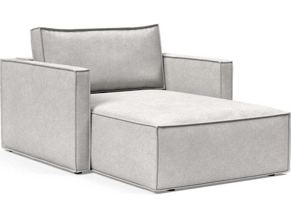 Newilla Adario Fog Gray Upholstered Chaise