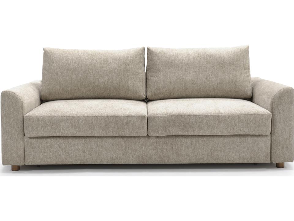 Living Neah 3-Seat King Sofa Bed with Curved Arms in Halifax Antique Fabric