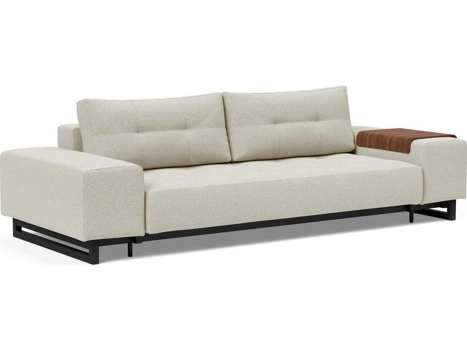 Living Osvald Queen Fabric Sleeper Sofa with Integrated Storage