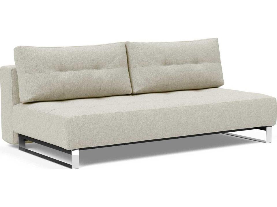 Living Supremax Deluxe 3-Seat Mixed Dance Natural Fabric Sleeper Sofa
