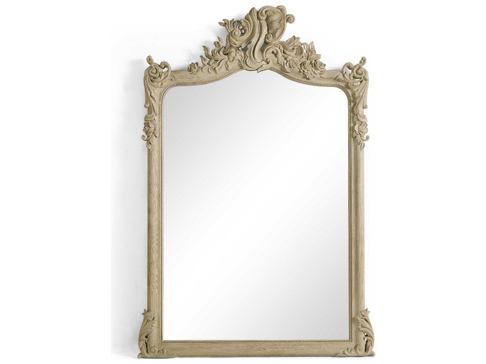 Eden Carved Wall Mirror in Bleached Chestnut