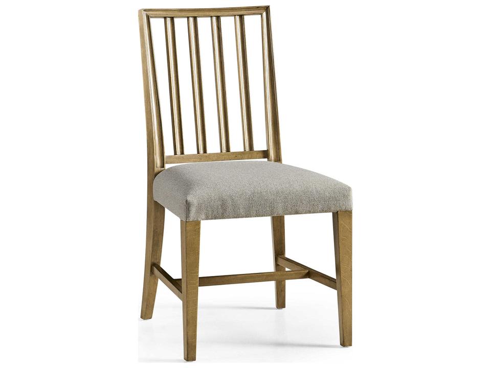 Timeless Beech Wood Cherry Upholstered Side Dining Chair