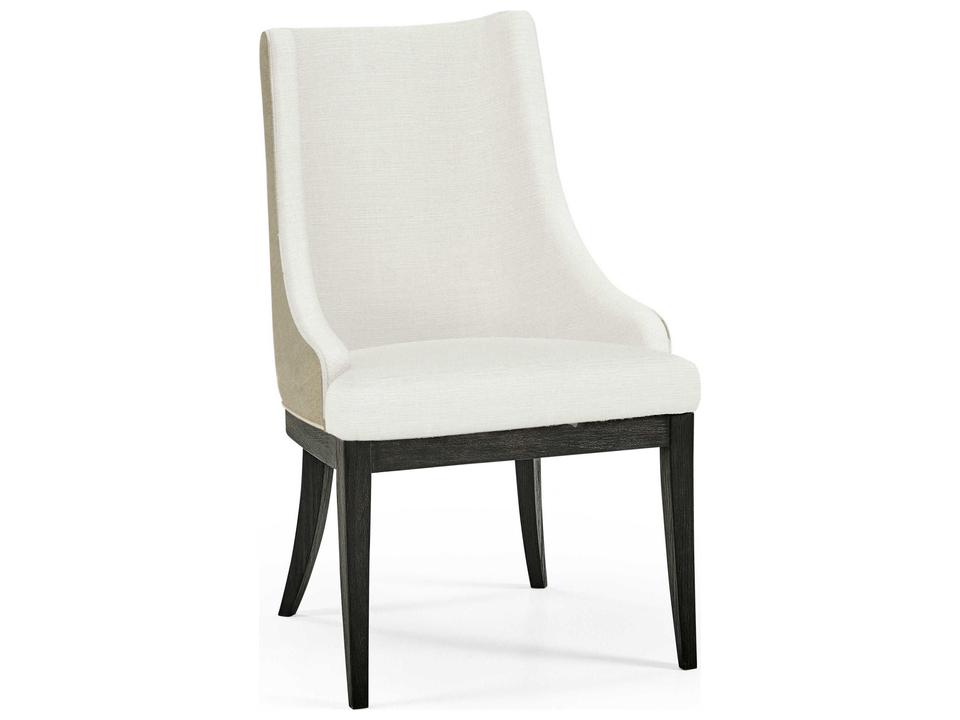 Timeless Aurora Upholstered Dining Side Chair in Ebonised Oak