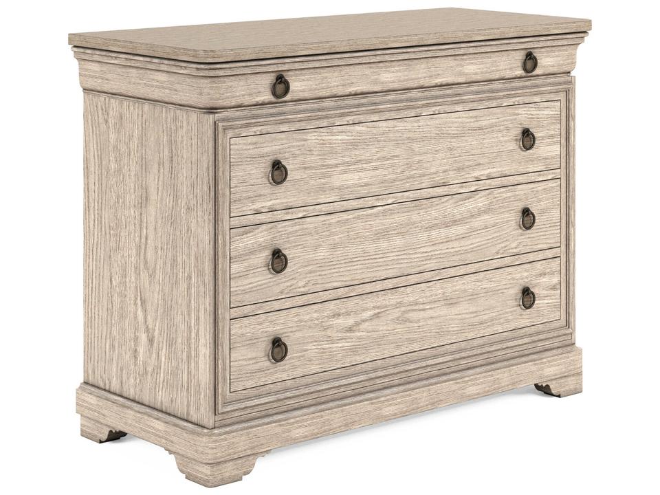 Timeless 4-Drawer Natural Walnut Wood Double Dresser