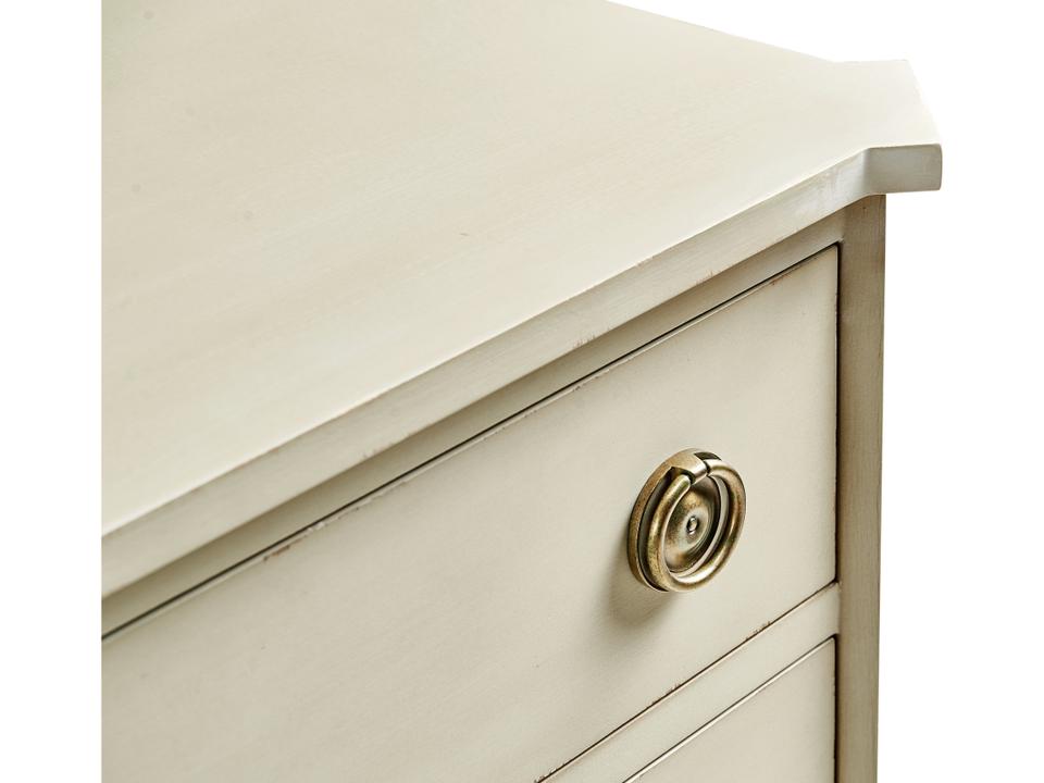 Timeless 3-Drawers White Oak Wood Dresser