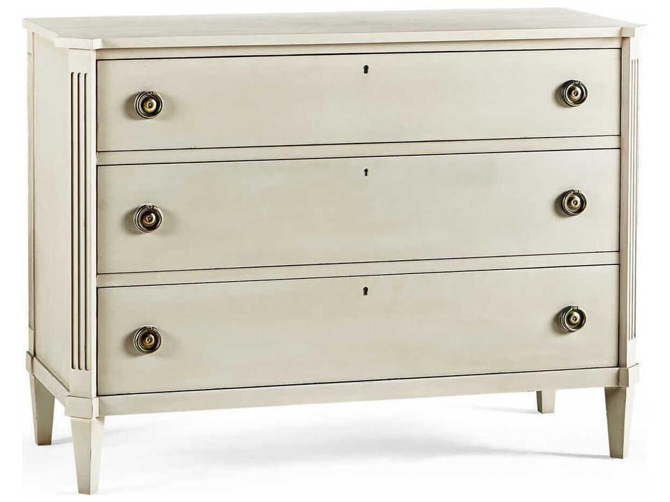 Timeless 3-Drawers White Oak Wood Dresser