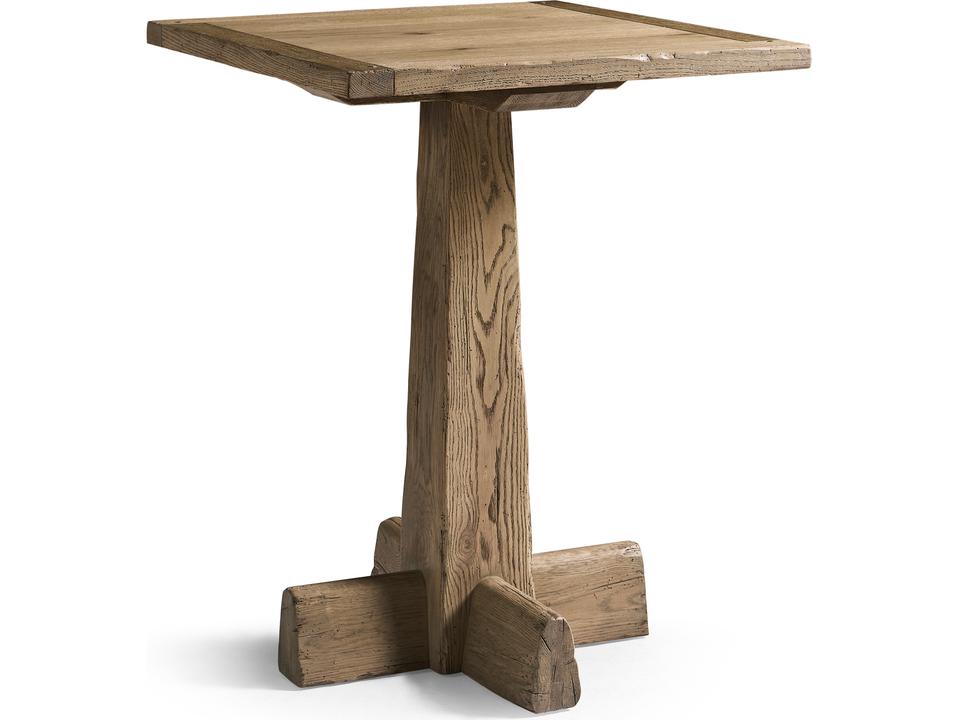 Echo Canyon Square Wood Bar Table in Faded Oak