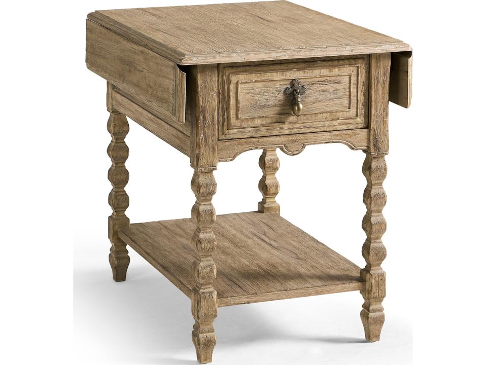 Sagehill Winged Wood Timberon Grey Oak End Table