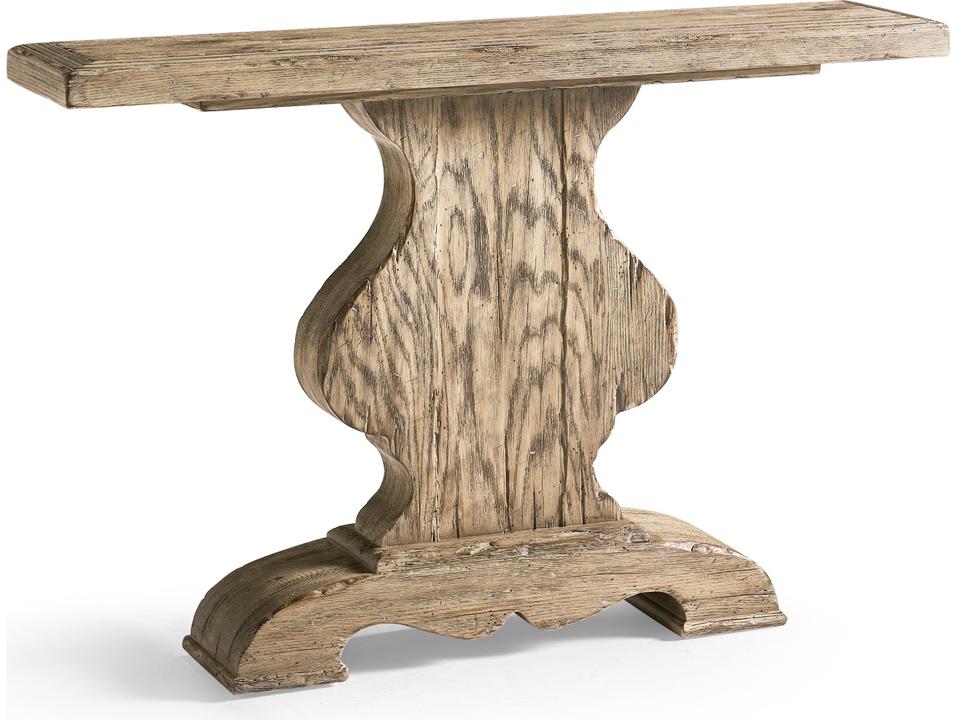 Sagehill Pedestal Console Table in Timberon Grey Oak