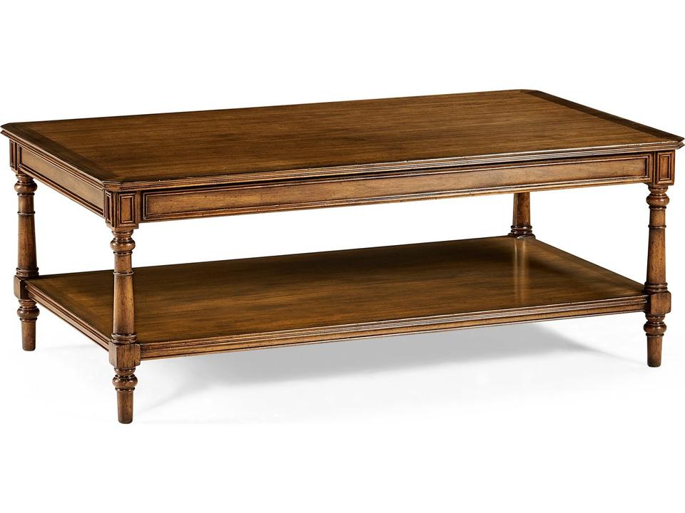 Casual Accents Rectangle Coffee Table Acacia with Medium Walnut Finish