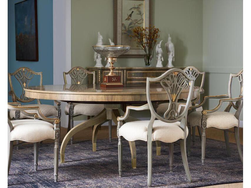 Buckingham Walnut Wood Dining Room Set