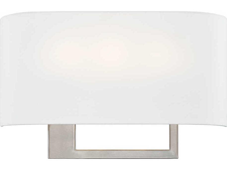 Textile Callie 3-Light Brushed Nickel Wall Sconce