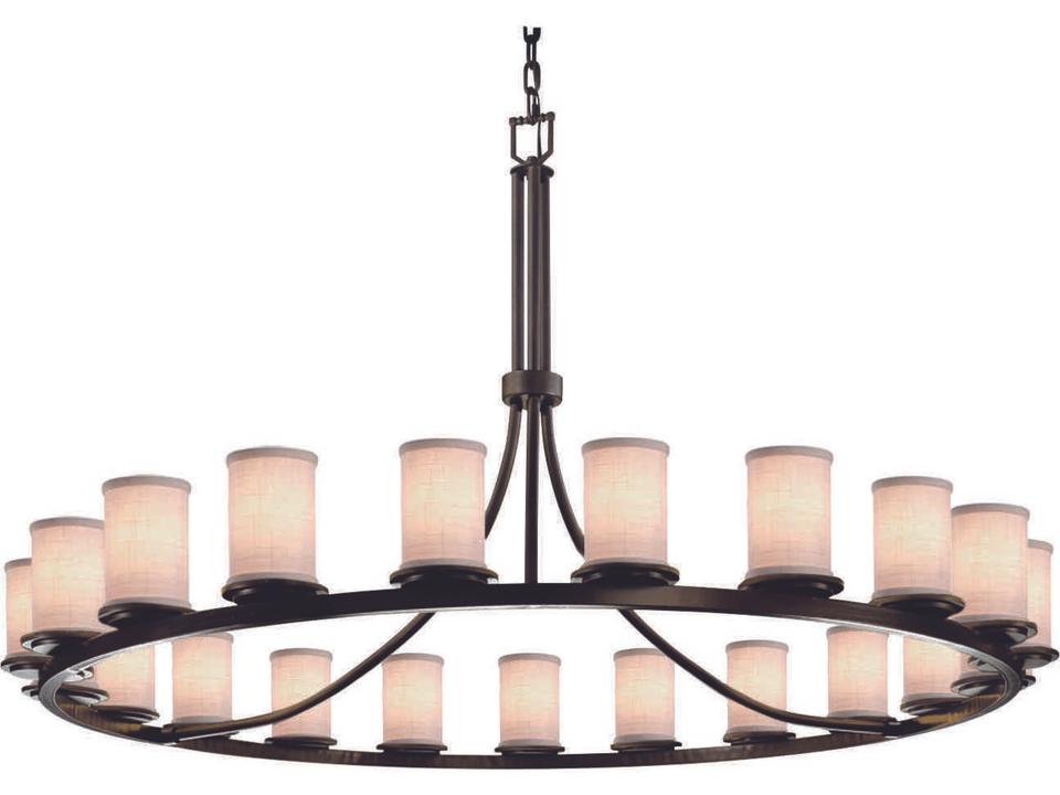 Textile 21-Light Multi-Tier Chandelier