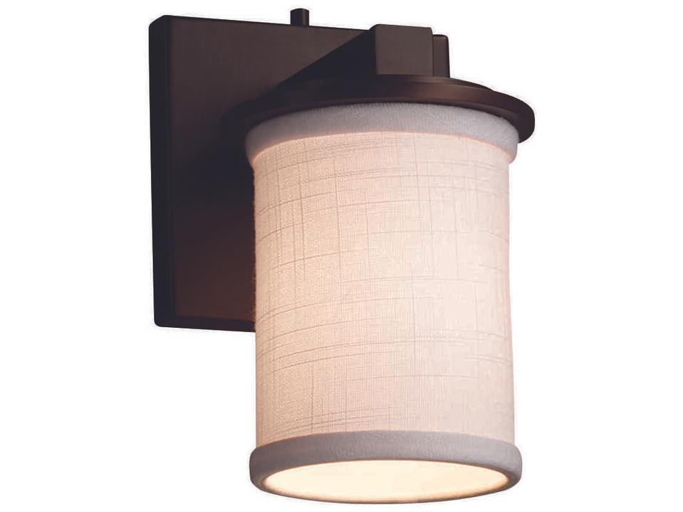 1-Light Textile Wall Sconce with Fabric Shade